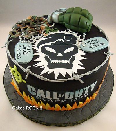 Call of Duty/Black Ops Birthday Cake - Cake by Cakes ROCK!!!  