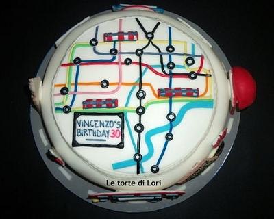 Cake London Underground - Cake by Loredana