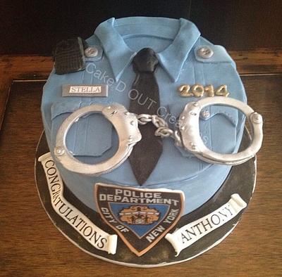 NYPD graduation - Cake by Jaclyn Dinko