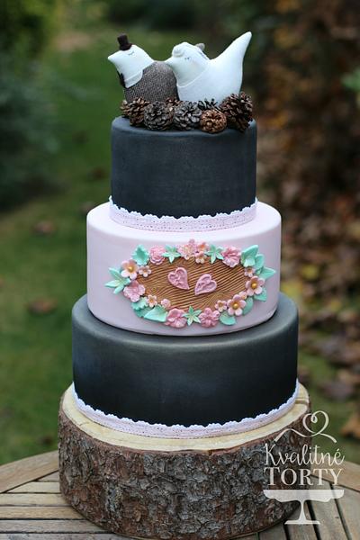 natur style wedding cake :  - Cake by Lucya 