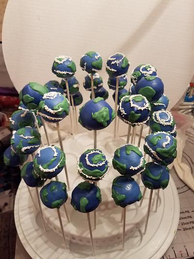 Earth Day Cake Pops  - Cake by Tanisha James