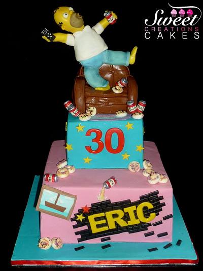 Homer Simpson cake - Cake by Sweet Creations Cakes