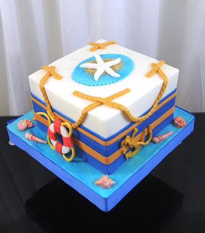 Nautical Theme Cake - Cake by Sugarpixy