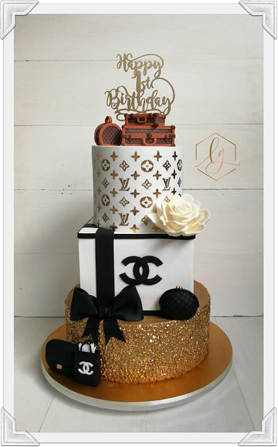 Designer birthday cake - Cake by Lulu Goh