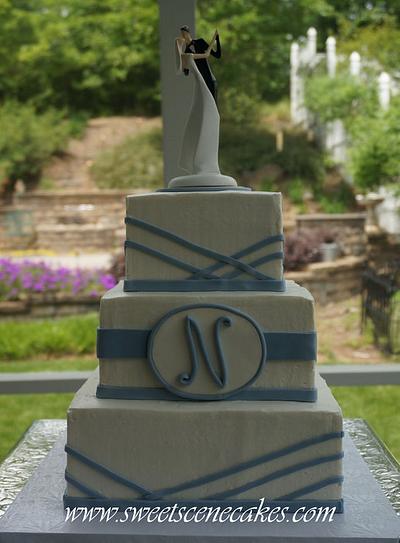 My very first "official" wedding cake - Cake by Sweet Scene Cakes