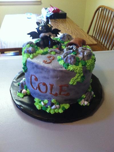 Toothless - Cake by Jeaniecakes