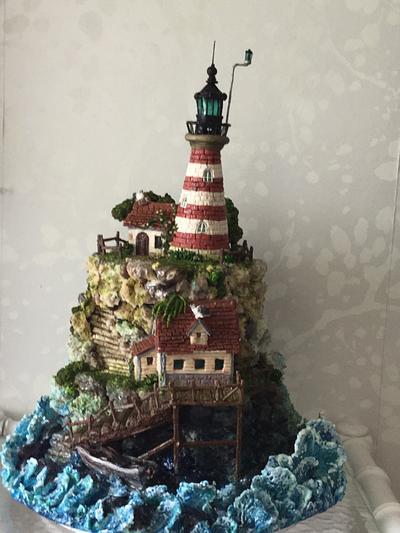 Lighthouse cake - Cake by Guacha12