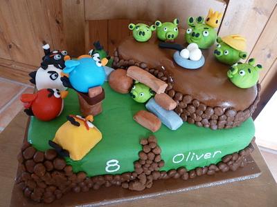 Angry Birds - Cake by bymichaela