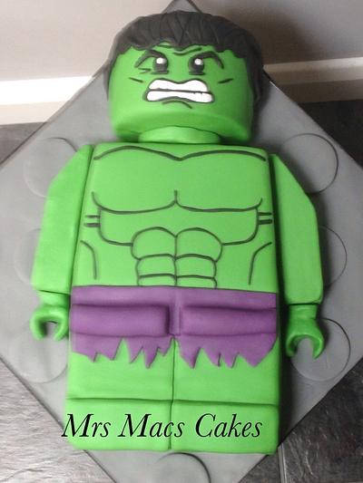 Lego hulk - Cake by Mrs Macs Cakes