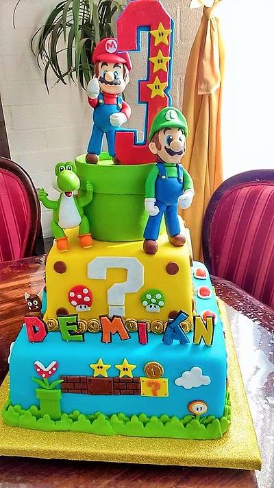  Cake Mario Bros - Cake by Andrea Roa