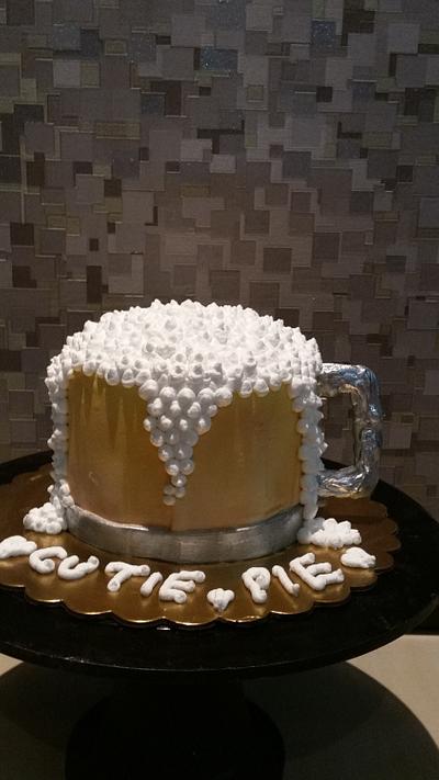 beer mug cake - Cake by Sugar Cube