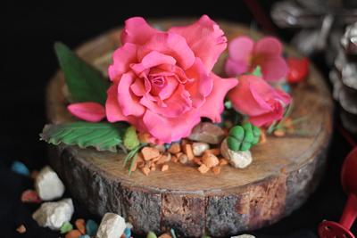 Bean Paste Rose - Cake by Ruchi Gupta Cookery Classes