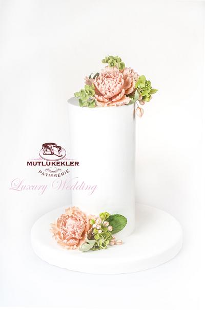 Double barrel wedding cake - Cake by Caking with love
