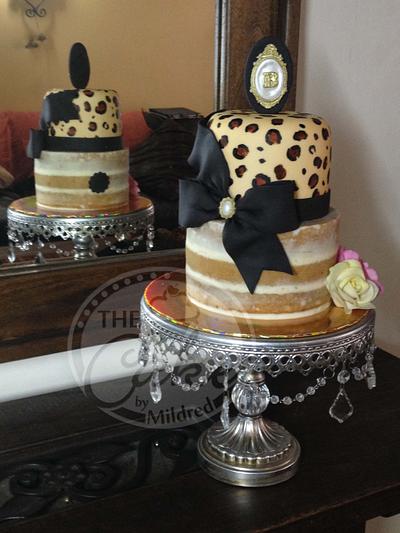 Animal print and naked cake - Cake by TheCake by Mildred