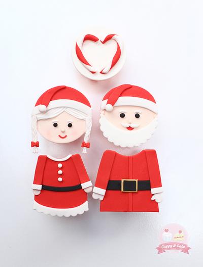 Mr & Mrs Claus cupcakes - Cake by Cuppy & Cake