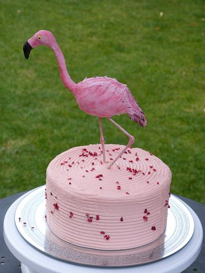 Penelope the Pink Flamingo Cake - Cake by Deeliciousanddivine