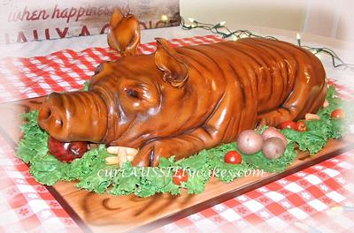 Pig cake - Cake by CuriAUSSIEty  Cakes