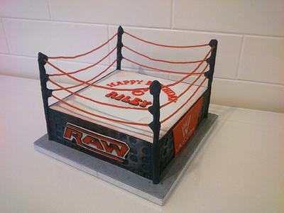 WWE Wrestling Cake - Cake by Danielle Lainton