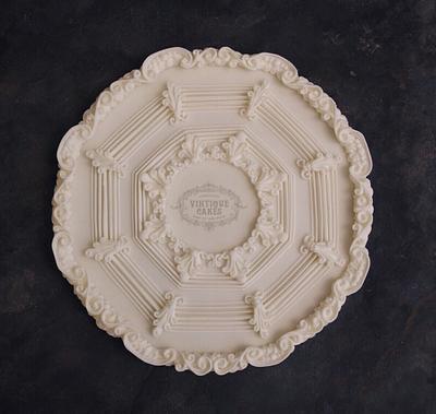 Baroque Cake Plaque - Cake by Vintique Cakes (Anita) 