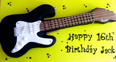Electric Guitar Cake - Cake by Sweet Treats of Cheshire