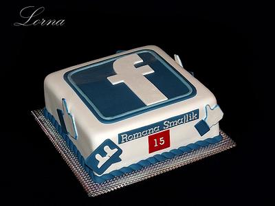 Facebook cake.. - Cake by Lorna