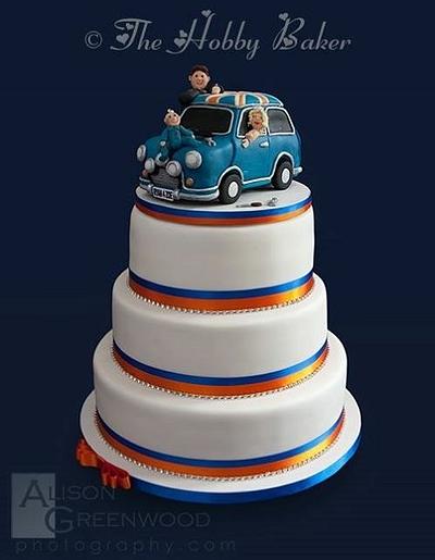 The Italian job wedding cake  - Cake by The hobby baker 