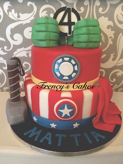 Avengers Cake  - Cake by Frency's Cakes