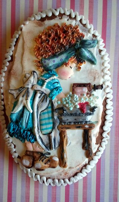 lavandera  - Cake by Lydia Oviedo 
