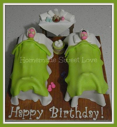 Spa Birthday cake - Cake by  Brenda Lee Rivera 
