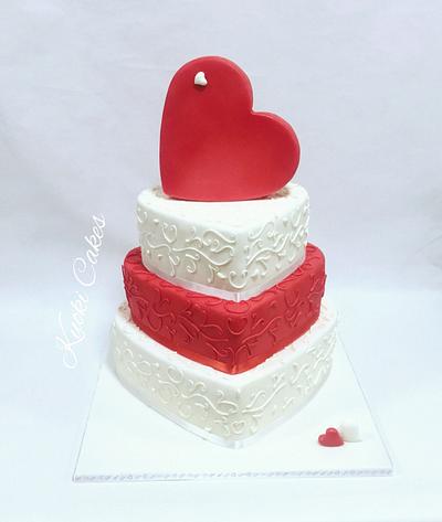 Wedding Heart cake - Cake by Donatella Bussacchetti