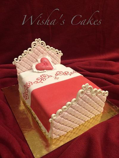 VALENTINE'S BED - Cake by wisha's cakes