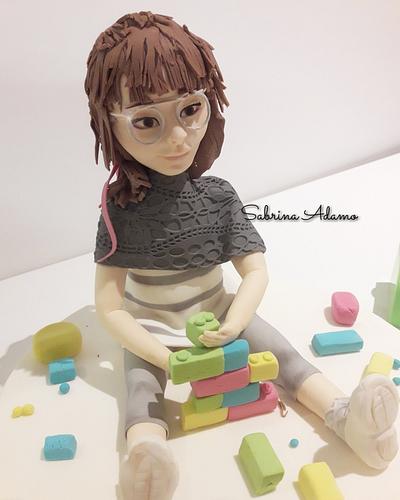 Girl  - Cake by Sabrina Adamo 