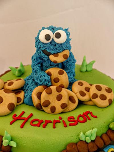 Cookie Monster - Cake by Totally Scrumptious