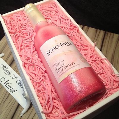Rose wine cake  - Cake by Symphony in Sugar
