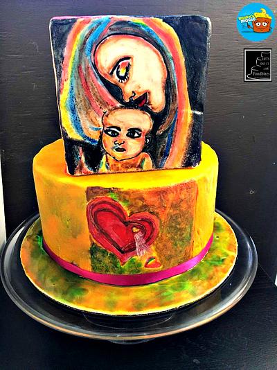 Painting canvas - Cake by Meenakshi (Minky's Magic)