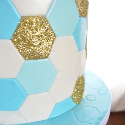 Modern Soccer  - Cake by Jolirose Cake Shop