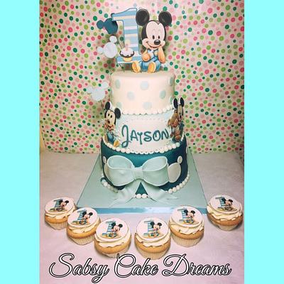 Baby Mickey mouse cake - Cake by Sabsy Cake Dreams 