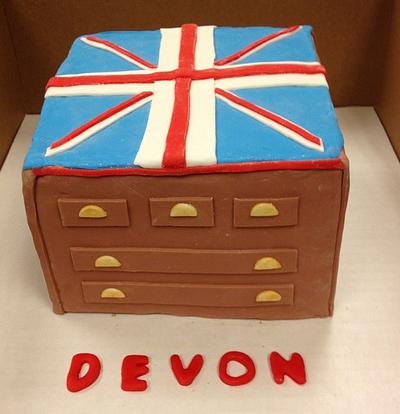Union Jack Dresser Cake - Cake by Bridgette