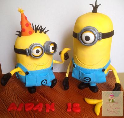standing minion cake - Cake by Cakes by Janice