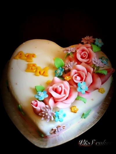 Be my Valentine  - Cake by V&S cakes