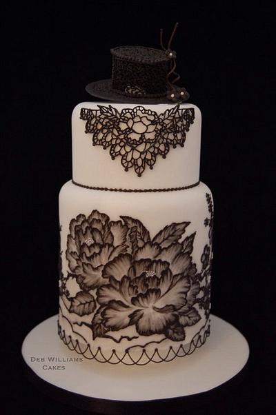 Black Hat cake - Cake by Deb Williams Cakes