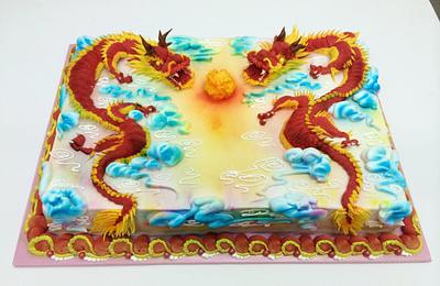 Chinese Dragon - Cake by Louis Ng