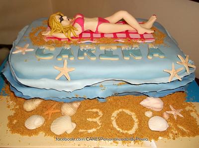 Beach Cake - Cake by CakesByPaula