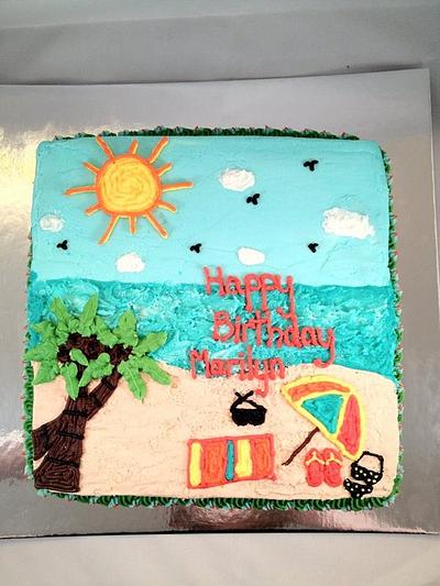 A Day at the Beach - Cake by Dawn Henderson