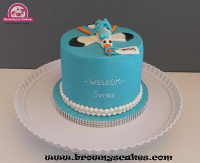 After the birth cake - It's a boy - Cake by Browny's Cakes