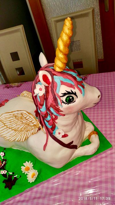 Unicorn cake  - Cake by Nancy20