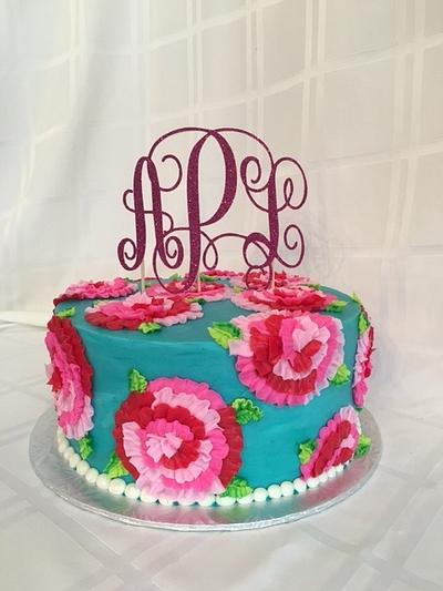 Lilly Pulitzer First Impression Pattern  - Cake by Brandy-The Icing & The Cake