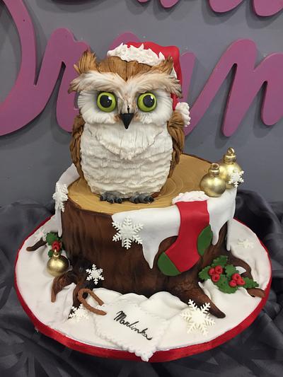 Christmas owl - Cake by Daniela 