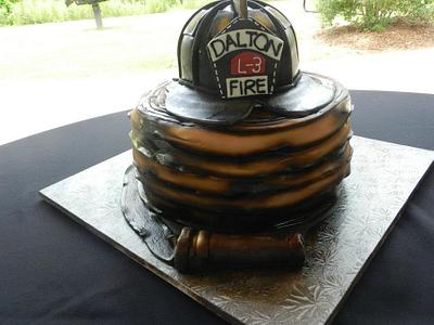 Fireman's Grooms Cake - Cake by Cherissweets