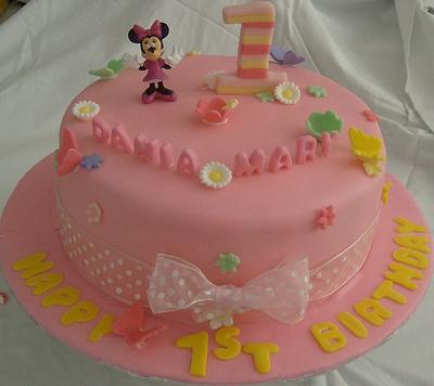 Minnie 1st Birthday Cake - Cake by Sweet_Creations